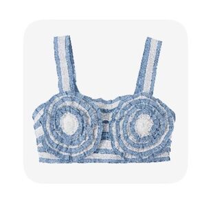 Fashion brand company swirl bra top